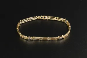9ct Yellow Gold Fancy Bracelet 11.2g
