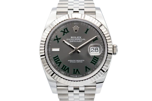 Rolex DateJust 41mm 'Wimbledon' Stainless Steel Jubilee 126334 2026 UNWORN