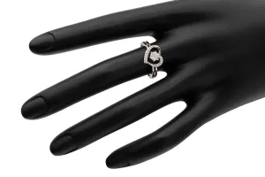 [S3297] 18ct White Gold Heart Shaped Diamond Ring 0.41ct