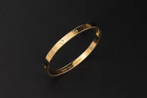 Cartier Classic LOVE Bracelet 18ct Yellow Gold Size 19 6.1mm With Screwdriver