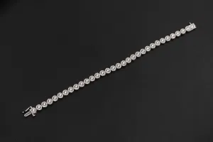 18ct White Gold Diamond Bracelet 3ct