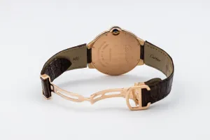 Cartier Ballon Bleu De Cartier 44mm Brown Leather W6920054 Circa 2012