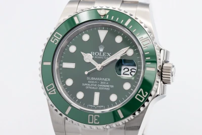 Rolex Submariner 40mm 'Hulk' Stainless Steel Oyster 116610LV 2015