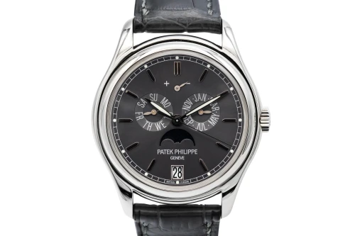 Patek Philippe Annual Calendar 39mm Black Leather 5146P-001 2008 UNWORN