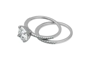 18ct White Gold Diamond Solitaire Engagement Ring Set 1.90ct Lab diamond  GIA Certified