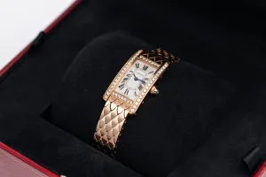 Cartier Tank Americaine Mini 19mm 18ct Rose Gold WB710008 Circa 2010