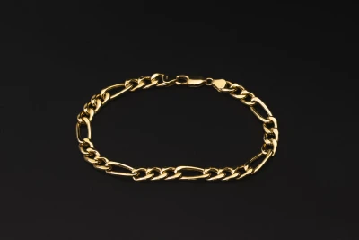 18ct Yellow Gold Curb Bracelet 8" 9.2g