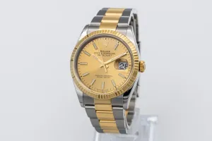 Rolex DateJust 36mm Steel & 18ct Yellow Gold Oyster 126233 2023