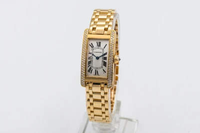 Cartier Tank Americaine 19mm 18ct Yellow Gold WB7012K2 Circa 2000s
