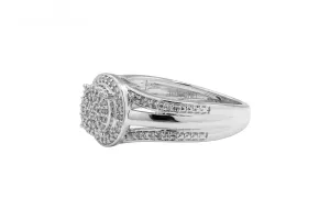 9ct White Gold Diamond Engagement Ring 3.6g