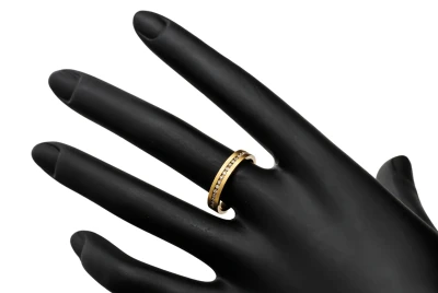 14ct Yellow Gold Satin Channel Set Diamond Wedding Band 0.50ct