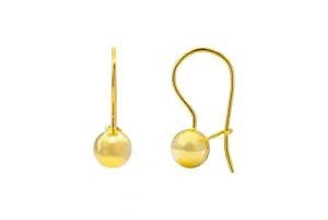 9ct Yellow Gold Classic Gold Drop Earrings 1.9g