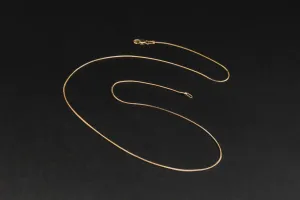 9ct Yellow Gold Snake Link Chain 18" 3.3g