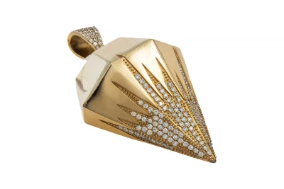 9ct Yellow Gold "The Diamond Box" Diamond Pendant 1.65cts