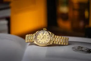 Rolex Lady DateJust 26mm 18ct Yellow Gold Presidential 69178 1989