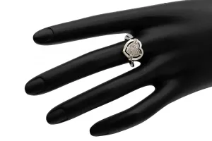 9ct White Gold Heart Shaped Diamond Ring 0.25ct