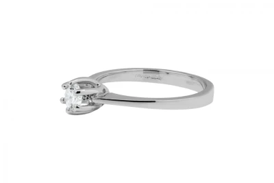 18ct White Gold Diamond Solitaire Engagement Ring 0.29ct