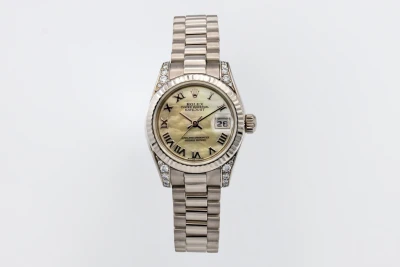 Rolex Lady DateJust 26mm 18ct White Gold Presidential 179239 2003
