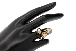 18ct Rose Gold Diamond Flower Ring 1.46ct 5.68g