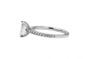 Platinum LAB Diamond Engagement Ring 1.15ct IGI Certified