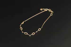 9ct Yellow Gold Diamond Bracelet 0.10ct
