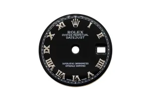 Rolex DateJust 36mm Black Roman Numeral Dial