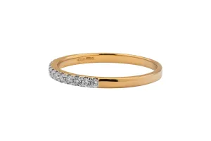 18ct Rose Gold Diamond Wedding Band 0.30ct