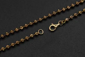 9ct Rose Gold Moon Cut Children's Chain 9.8g