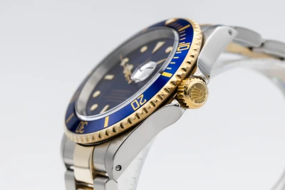 Rolex Submariner 40mm 'Bluesy' Steel & 18ct Yellow Gold Oyster 16613 2002