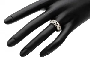 9ct White Gold Diamond Ring 0.05cts