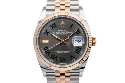 Rolex DateJust 36mm 'Wimbledon' Steel & 18ct Rose Gold Jubilee 126231 2021
