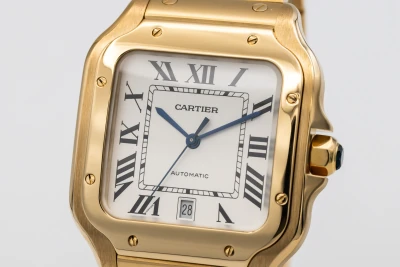 Cartier Santos De Cartier 39.9mm Automatic 18ct Yellow Gold WGSA0009 2018