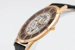 Jaeger LeCoultre Master Ultra Thin Squelette 38m Black Leather Q13425SQ 2017