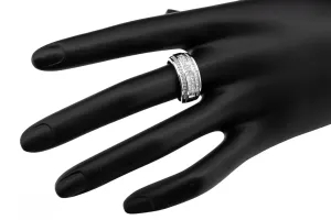 14ct White Gold Mens Diamond Ring App 1.46cts 5.2g