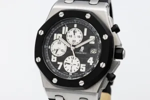 Audemars Piguet Offshore Chrono 42mm Black Leather 25940SK.OO 2013