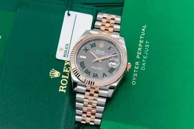 Rolex DateJust 41mm 'Wimbledon' Steel & 18ct Rose Gold Jubilee 126331 2021