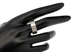 9ct White Gold Wedding Band 7.6mm