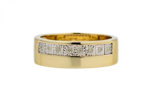9ct Yellow Gold Diamond Wedding Band 0.08ct