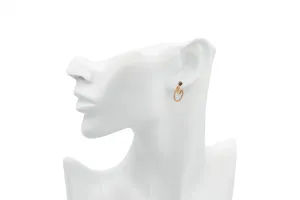 18ct Rose Gold Diamond Hoop Earrings