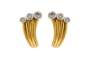 18ct Yellow Gold Diamond Stud Earrings 0.10ct