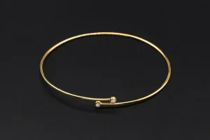 Tiffany & Co Elsa Peretti Diamond Hoop Single-Row Bangle 0.10ct