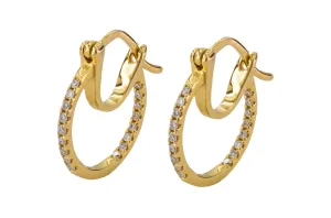 18ct Yellow Gold Diamond Earrings