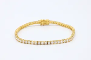 18ct Yellow Gold Diamond Bracelet 9.3g