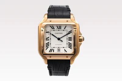 Cartier Santos De Cartier 40mm Black Leather WGSA0019 2021