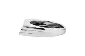 9ct White Gold 3 Row Diamond Ring 0.33ct G/H VS