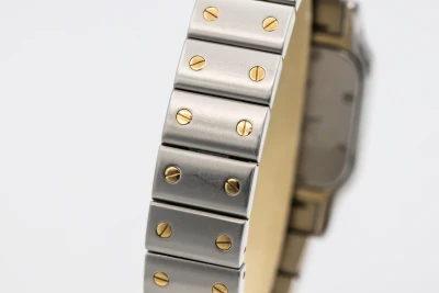 Cartier Santos Galbée 24mm Steel & 18ct Yellow Gold W20012C4 Circa 2000s