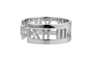 Tiffany & Co. 18ct White Gold Diamond Wedding Band Atlas 0.10ct
