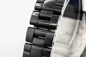 Chanel J12 38mm Black Ceramic Bracelet H0685 Circa 2006