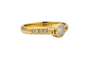 18ct Yellow Gold Diamond Ring 0.62ct 4.3g