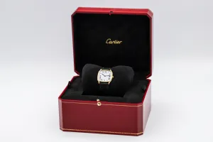 Cartier Chambord 27mm 18ct Yellow Gold Black Leather 10715 Circa 1970s